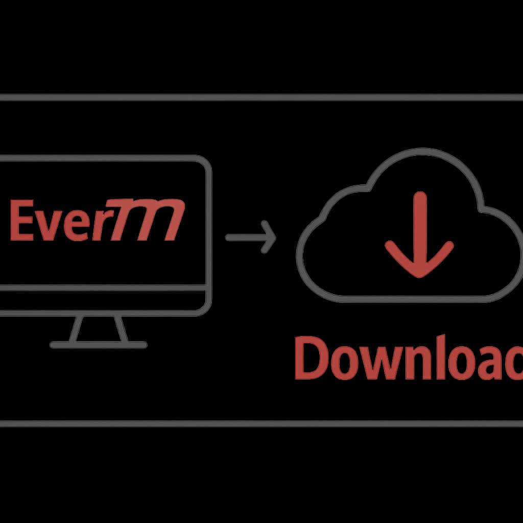 An illustration explaining Ever777 Download procedures.