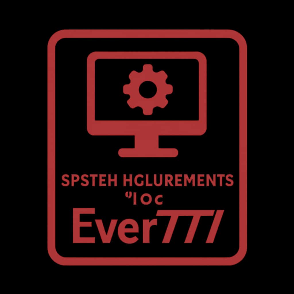 Icon representing system requirements for Ever777.