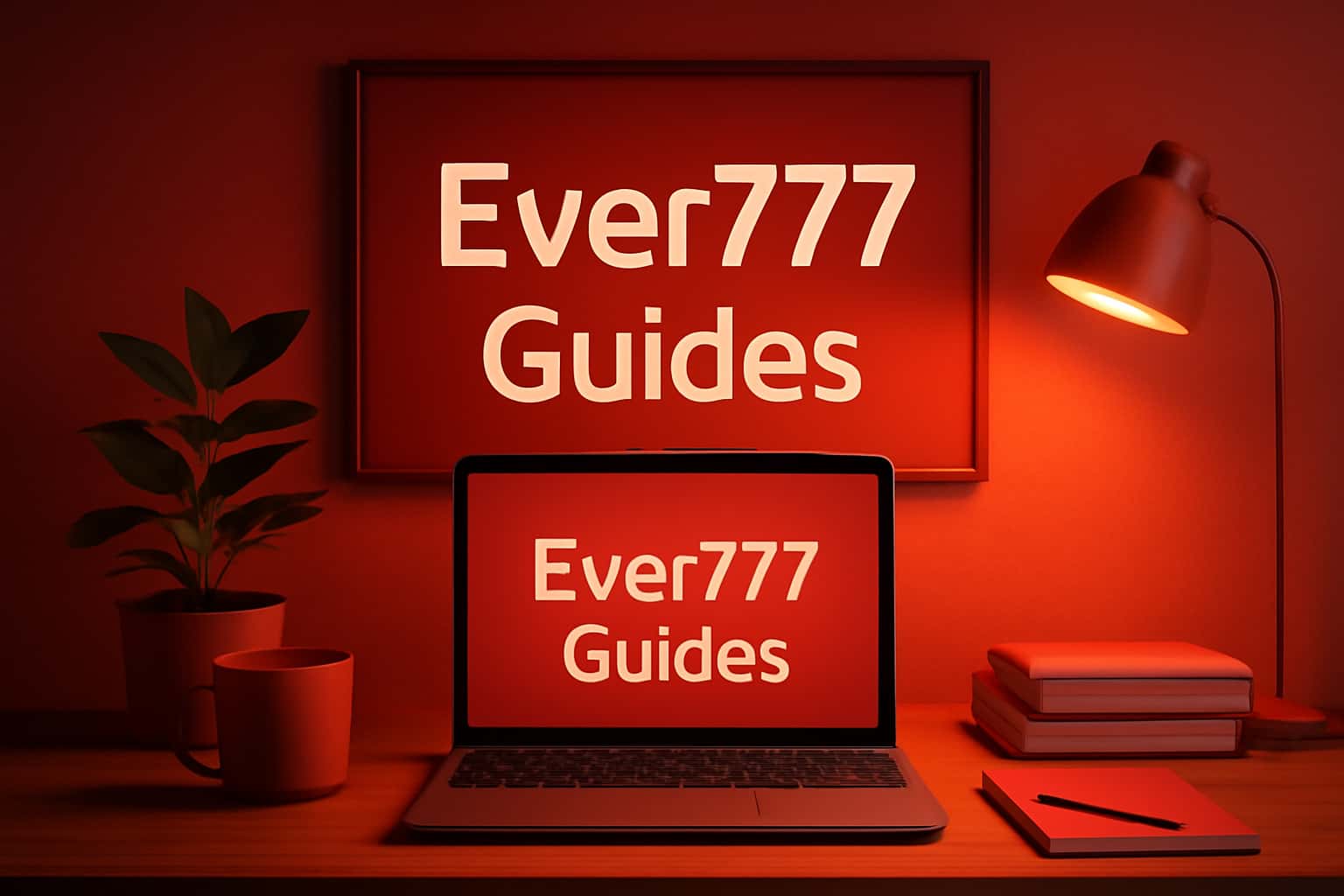 A modern, informative scene related to Ever777 Guides.