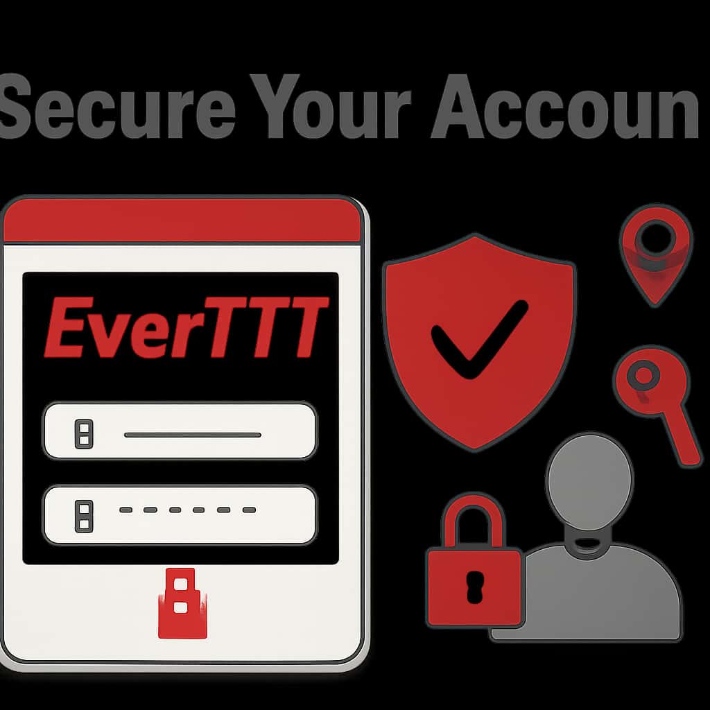 An educational diagram about securing your Ever777 account.